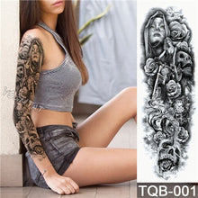 Load image into Gallery viewer, Tiger down the mountain Temporary Body paint Water Transfer fake Tatoo sleeve