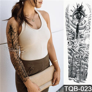 Tiger down the mountain Temporary Body paint Water Transfer fake Tatoo sleeve