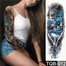Load image into Gallery viewer, Tiger down the mountain Temporary Body paint Water Transfer fake Tatoo sleeve