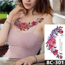 Load image into Gallery viewer, Scalloped lace chandelier pattern Decal Waist Tattoo
