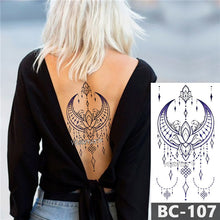 Load image into Gallery viewer, Jewelry Moon lotus star Tattoo