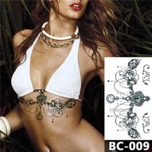 Load image into Gallery viewer, Jewelry Moon lotus star Tattoo