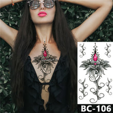 Load image into Gallery viewer, Jewelry Moon lotus star Tattoo