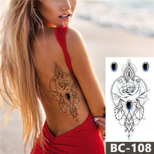 Load image into Gallery viewer, Jewelry Moon lotus star Tattoo